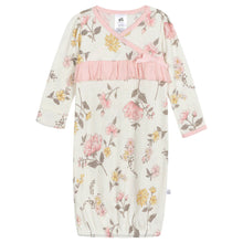 Load image into Gallery viewer, Just Born 1-Pack Baby Girls Vintage Floral Gown