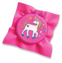 Load image into Gallery viewer, Shimmer 'N Sparkle Unicorn Embroidery Kit