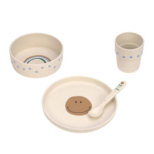 Load image into Gallery viewer, Happy Rascals Dish Set - Smile Sky Blue