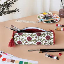 Load image into Gallery viewer, Rose Briar Quilted Pencil Pouch