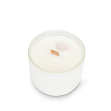 Load image into Gallery viewer, Mini Rose Quartz Crystal Candle