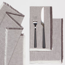 Load image into Gallery viewer, Shadow Chambray Napkins - Set of 4