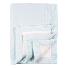 Load image into Gallery viewer, Blue Leaf Waffle Blanket
