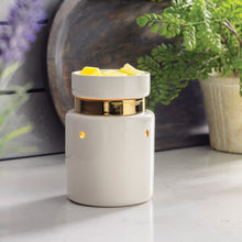 Load image into Gallery viewer, White and Gold Illumination Fragrance Warmer