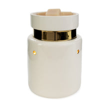 Load image into Gallery viewer, White and Gold Illumination Fragrance Warmer