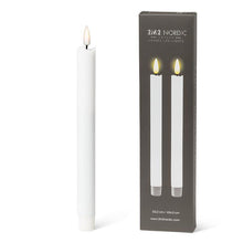 Load image into Gallery viewer, Luxlite Flameless LED Taper Candle Set of 2 - Sand