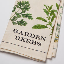 Load image into Gallery viewer, Garden Herbs Cotton Dishtowel