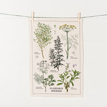 Load image into Gallery viewer, Garden Herbs Cotton Dishtowel