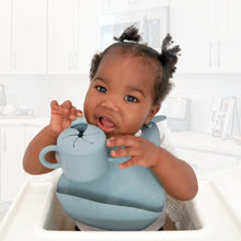 Load image into Gallery viewer, Silicone Bib - Dusty Teal
