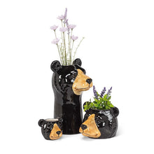 Load image into Gallery viewer, Black Bear Vase