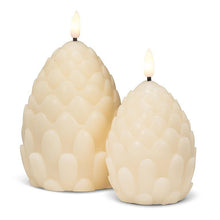 Load image into Gallery viewer, Small Pinecone LED Candle