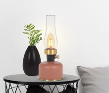 Load image into Gallery viewer, Terracotta Lantern LED Lamp with Chimney