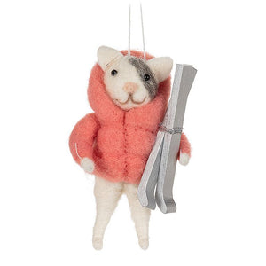 Puffy Coat Animal Ornament - Assorted