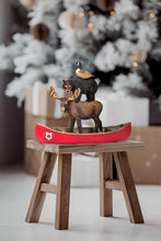 Load image into Gallery viewer, Stacked Winter Animals in Canoe