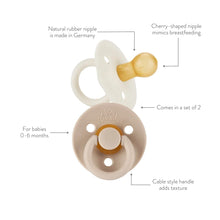 Load image into Gallery viewer, Chocolate & Caramel - Itzy Soother™ Natural Rubber Paci Sets