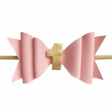 Load image into Gallery viewer, First Birthday Headband - Pink Hair Bow