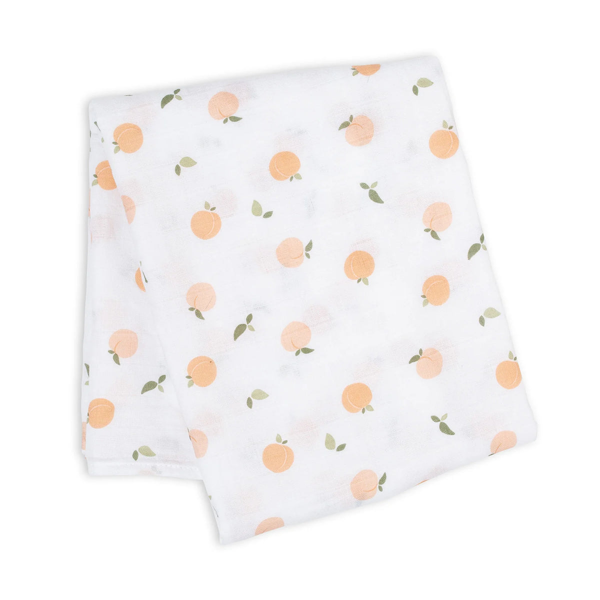 Swaddle Blanket Muslin Cotton Peaches Gift It Gray