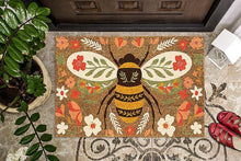 Load image into Gallery viewer, Floral Bee Doormat