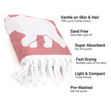 Load image into Gallery viewer, Bear Turkish Body Towel