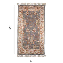 Load image into Gallery viewer, Dark Grey Printed 4'x6' Floor Rug
