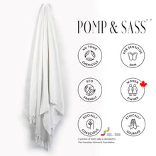 Load image into Gallery viewer, White Turkish Body Towel