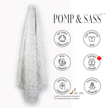 Load image into Gallery viewer, Grey Horona Turkish Body Towel