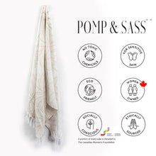 Load image into Gallery viewer, Oat Horona Turkish Body Towel