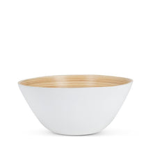 Load image into Gallery viewer, Medium White Bamboo Deep Bowl