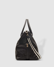Load image into Gallery viewer, Alexis Stripe Travel Bag - Black
