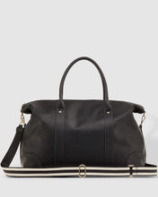 Load image into Gallery viewer, Alexis Stripe Travel Bag - Black