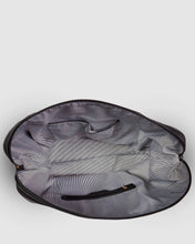 Load image into Gallery viewer, Alexis Stripe Travel Bag - Black