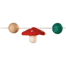 Load image into Gallery viewer, Mushroom Gems Felt Garland