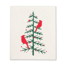 Load image into Gallery viewer, Cardinal in Tree Dishcloths - Set of 2