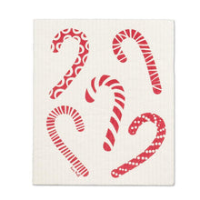 Load image into Gallery viewer, Candy Cane Dishcloths - Set of 2