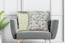Load image into Gallery viewer, Green Square Floral Pillow