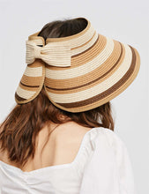 Load image into Gallery viewer, Brown Rollup Sun Hat
