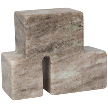 Load image into Gallery viewer, Block Marble Bookend