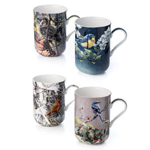Load image into Gallery viewer, Bateman 'Birds' Set of 4 Mugs