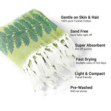 Load image into Gallery viewer, Fern Turkish Body Towel