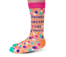 Load image into Gallery viewer, Sprinkle Sarcasm Socks - For Her
