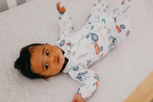 Load image into Gallery viewer, Footie Zip-Up Jammies - Jo (Barnyard)
