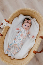 Load image into Gallery viewer, Footie Zip-Up Jammies - Autumn Floral