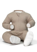 Load image into Gallery viewer, Cozy Mocha Organic Cotton Footed Sleeper