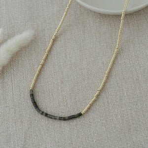 Dax Necklace - Gold/Labradorite