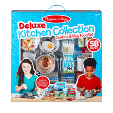 Load image into Gallery viewer, Deluxe Kitchen Collection Cooking & Play Food Set