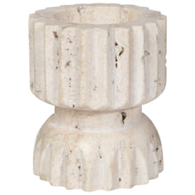 Load image into Gallery viewer, Iona Travertine 3 Inch Candle Holder