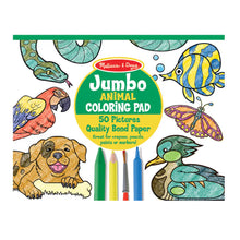 Load image into Gallery viewer, Animals Jumbo Colouring Pad