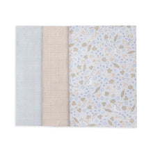 Load image into Gallery viewer, Set of 3 Muslin Squares - Nature Trail