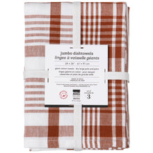 Load image into Gallery viewer, Chestnut Brown Jumbo Dishtowels - Set of 3