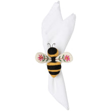 Load image into Gallery viewer, Bee Garden Felt Napkin Ring